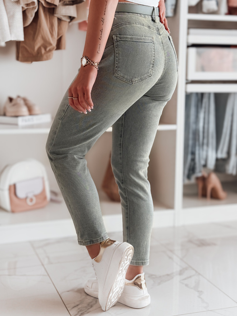 Női farmernadrág Slim fit nadrág övvel SLIMFIZ kék Dstreet UY2494