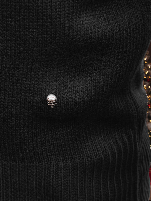 Férfi pulóver fekete színben Dstreet WX1874z