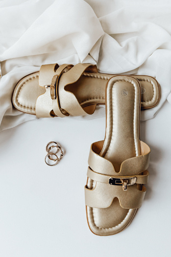 ZALVETA női arany Dstreet flip-flopok ZY0980 ZALVETA női flip-flopok arany színben