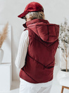 Női steppelt mellény LIKEHUGS bordó Dstreet TY4976 TY4976