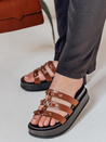 Női platform flip-flopok PLATOFI camel Dstreet ZY0880