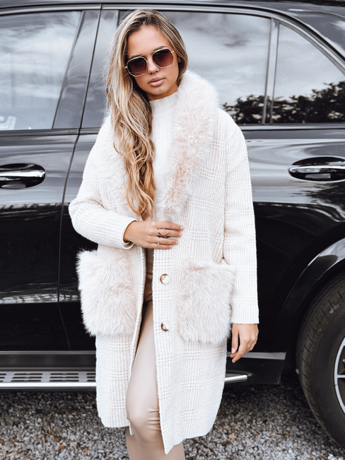 Női bunda bézs Dstreet TY5278 TY5278
