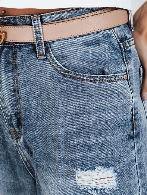 Női farmer nadrág lyukacsos kék Dstreet UY2812 UY2812