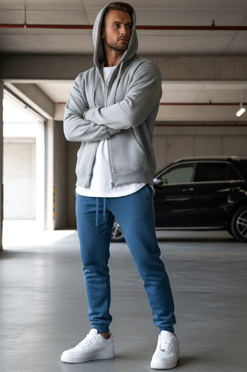 Férfi melegítőnadrág kék színben Dstreet UX3370