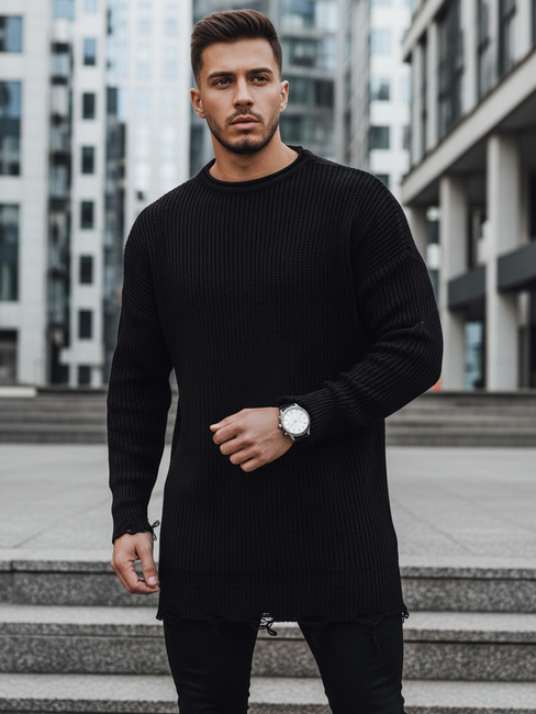 Férfi téli pulóver Szín Fekete DSTREET WX1962