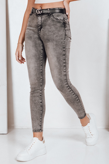 Női farmer skinny nadrág JORNIX sötétszürke Dstreet UY2192
