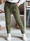 Női chino nadrág övvel MODELA khaki Dstreet UY2572
