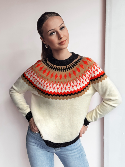Női pulóver RUBY GLOW bézs Dstreet MY2378
