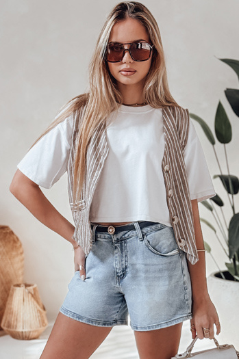 Női farmer rövidnadrág övvel HELLO JEAN kék Dstreet SY0481