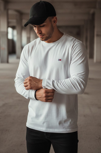 Férfi hosszú ujjú póló Szín Fehér DSTREET LX0537