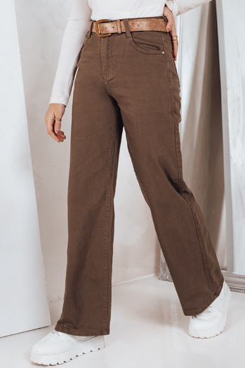 Női széles szárú farmer barna Dstreet UY2845 UY2845