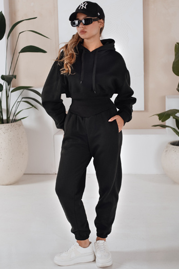 Női melegítő szett SERINE fekete színben Dstreet AY0643