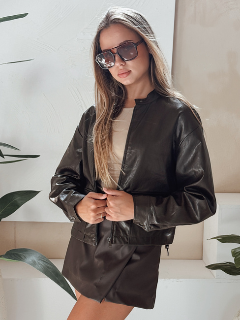 Női bőr Ramones dzseki barna Dstreet TY5220 TY5220