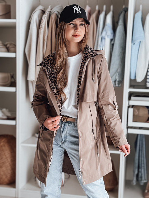 Női átmeneti parka dzseki FERISSA khaki Dstreet TY4873