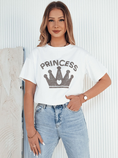 Női póló PRINCY fehér Dstreet RY2390