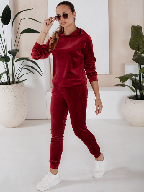 Női bársonyos szett SO COMFY Szín Bordó DSTREET AY0887