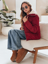Női kordbársony dzseki TRENDYGLAM bordó Dstreet TY4942 TY4942