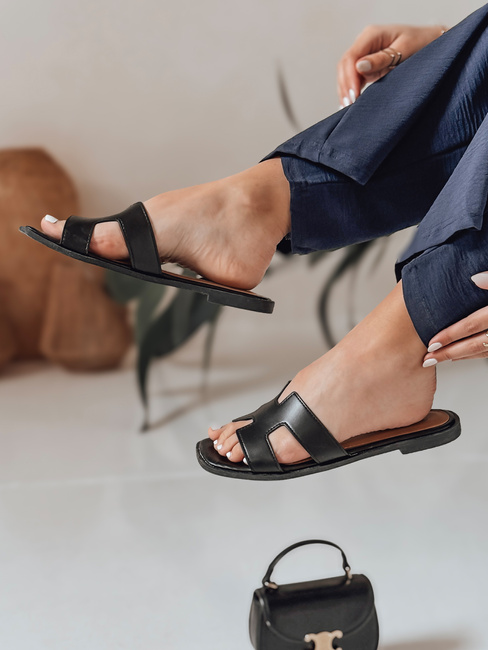 CLASSROT női notchback flip-flopok fekete Dstreet ZY0884
