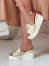 KLASSINA női platform flip-flopok bézs Dstreet ZY0761_1