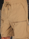 Férfi szövet harci rövidnadrág khaki Dstreet SX2507_3