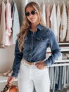 Női farmer ing NAPSTIPS kék Dstreet DY0468_3