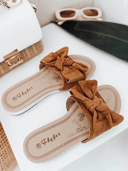 Női LOVESLIDE camel flip-flopok Dstreet ZY0996