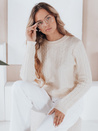 Női BRAVINA pulóver ekrü Dstreet MY2527