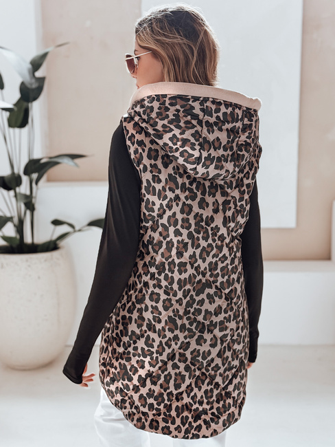 Női steppelt camel ELMERA mellény camel színben Dstreet TY5029