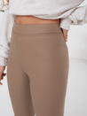 Női viaszos bézs leggings Dstreet UY2727