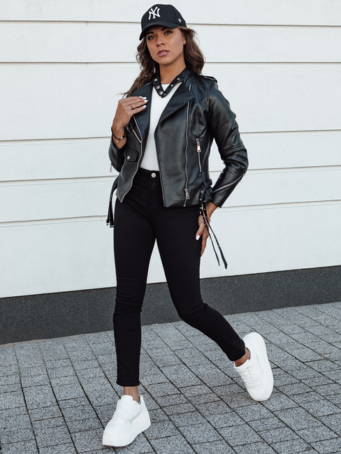 Női slim fit farmer nadrág ACORN fekete Dstreet UY2156