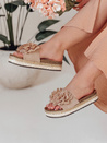 Női virágos flip-flop KWIATARIS khaki Dstreet ZY0910 ZY0910