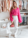 Női oversize muszlin ing MUSLINEA fukszia Dstreet DY0475_2