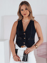 Női rövid farmer mellény JEANSPICE sötétkék Dstreet TY4795