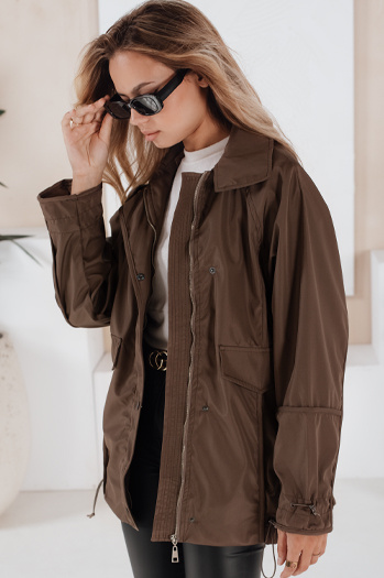 Női átmeneti kabát ORLANDO barna Dstreet TY3610 TY3610