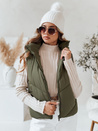 Női steppelt mellény LIKEHUGS zöld Dstreet TY4977