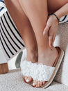 Női virágos flip-flop KWIATARIS fehér Dstreet ZY0909