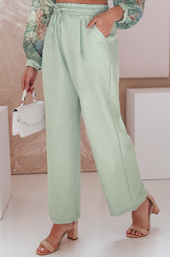 Női bő szárú nadrág MILLIVIO zöld Dstreet UY2662