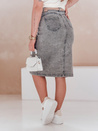 Denim midi szoknya GUZIKOVA szürke Dstreet CY0510_4