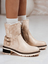 Női csizma báránybőrrel bézs Dstreet ZY1249 ZY1249