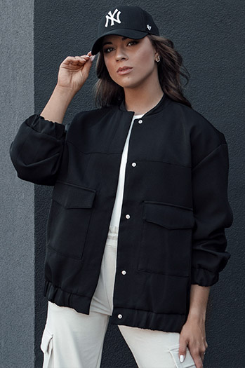 Kurtka przejściowa damska QUESI czarna Dstreet TY4476