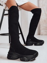 Női zoknis csizma fekete Dstreet ZY1321 ZY1321