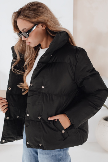 Női steppelt télikabát LARO fekete Dstreet TY1994