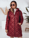 Női télikabát SNOWVIBE bordó steppelt Dstreet TY4996