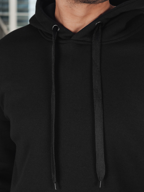 Férfi fekete pulóver Dstreet BX5914