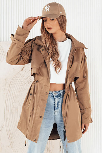 Női parka dzseki BRENS bézs Dstreet TY4231