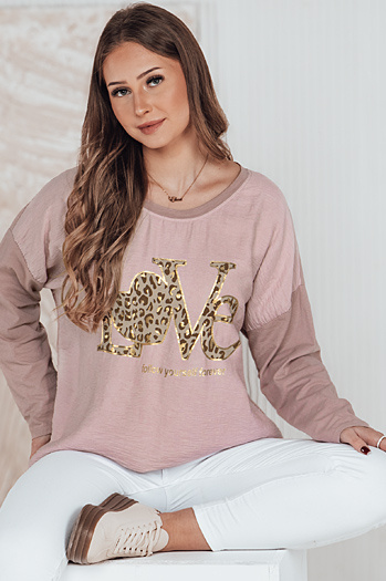 Női egyméretű blúz LOVEGLOW rózsaszín Dstreet RY2699