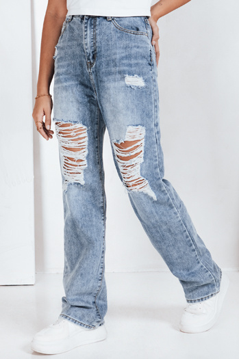 Női farmer nadrág lyukacsos kék Dstreet UY2812 UY2812