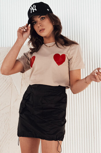 Női póló PALIS bézs Dstreet RY2431