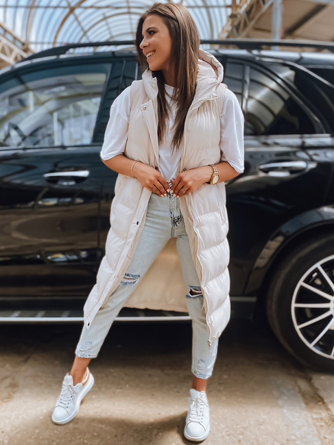 Női steppelt mellény ELLA Szín Bézs DSTREET TY3033