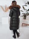 Női steppelt téli kabát szőrmével STYLEBELLA fekete Dstreet TY5010